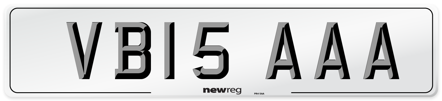 VB15 AAA Number Plate from New Reg